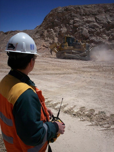 Remote control is the lowest level of vehicle autonomy and complexity. At this level, the operator is on site monitoring the vehicle and interacting with it through a device.