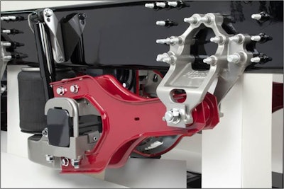The new Mack Trucks wheel suspension has been nominated for the Swedish Steel Prize.