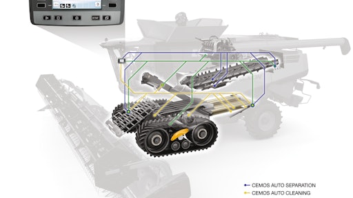 CEMOS AUTOMATIC for CLAAS LEXION 700 Series combines.
