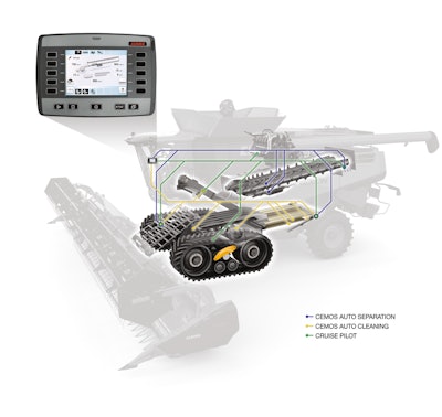 CEMOS AUTOMATIC for CLAAS LEXION 700 Series combines.
