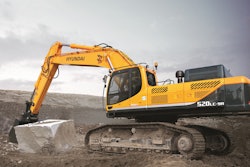 New cab structures on the R520LC-9A help improve safety and visibility for operators.