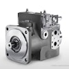 The axial-piston pumps developed by Liebherr feature swashplate pitch adjustment, and are supplied with a corresponding transmission also developed by the company.