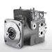 The axial-piston pumps developed by Liebherr feature swashplate pitch adjustment, and are supplied with a corresponding transmission also developed by the company.
