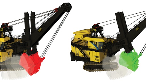 Joy Global's Track Shield Collision Detection & Mitigation System helps electric mining shovels avoid dipper-track collisions through predictive modeling. The Centurion control system runs Joy Global's electric shovels.
