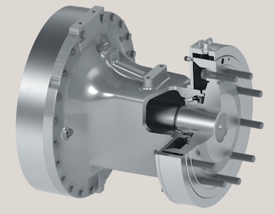 Tire pressure control at the final drive of the rear axle