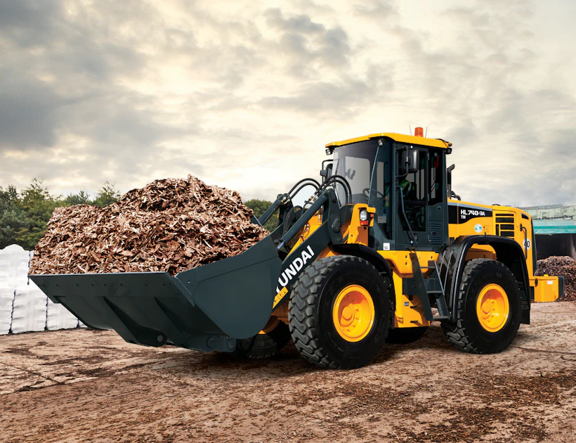 Parallel Wheel Loader Hyundai HL740TM-9A wheel loader enables parallel lift of large ...