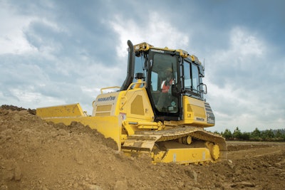 Automatic blade control on the iMC dozer monitors blade load and adjusts blade elevation as necessary, as well as adjusts itself to begin finish grading when that stage of the project has been reached.