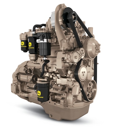 John Deere's newly Tier 4 Final certified PowerTech EWX 4.5 liter engine.