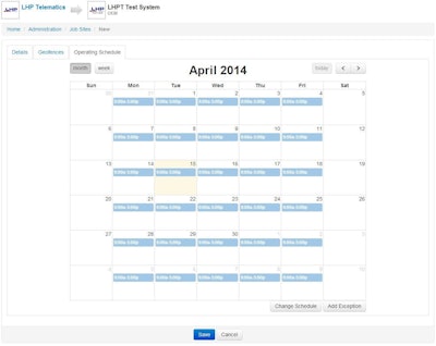 Equipment Intelligence now includes the ability to add Operating Schedules to job sites which can be applied to all assets on the job site.