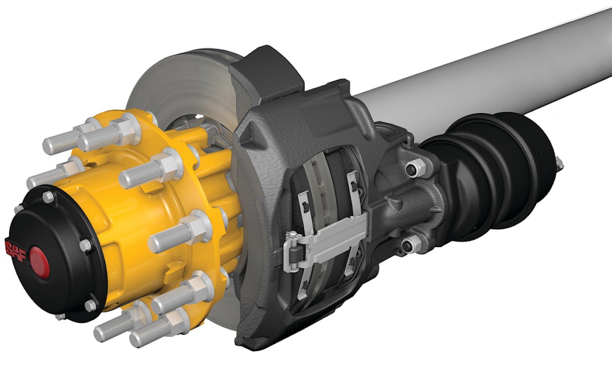 SAF INTEGRAL Air Disc Brake Axle System with P89 Wheel End Package From