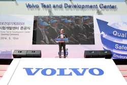 Anders P. Larsson at Volvo CE test and development center inauguration.