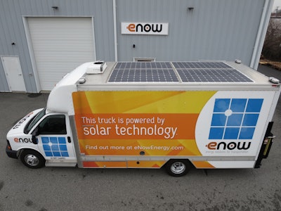 E Now Solar Panelson Truck