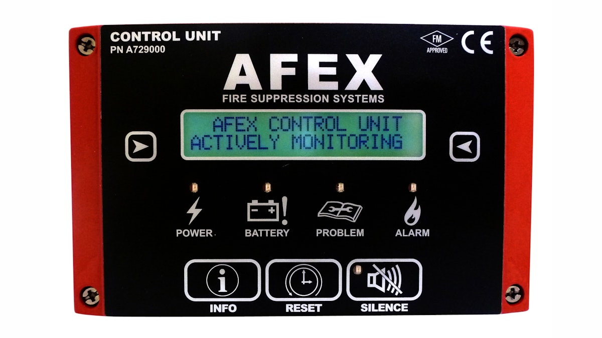AFEX Fire Suppression System Control Unit From: AFEX Fire Suppression ...