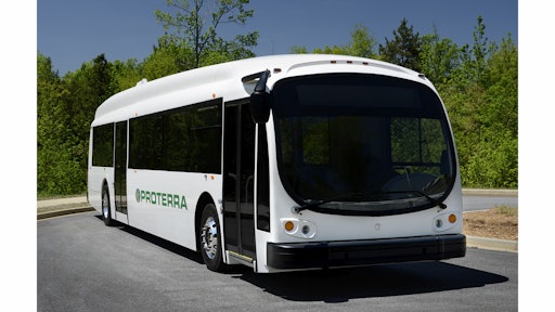 The Proterra emission-free battery-electric bus.