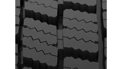 Twin block tread pattern