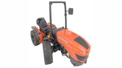 The E-50 equal wheel tractor has a Kohler KDI engine which meets Stage IIIA emissions regulations.