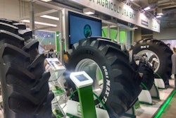 BKT displayed a range of tires for agricultural applications.