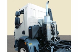 Back-of-cab exhaust system