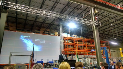 Greg Schulte, President of Bonfiglioli USA, said the company's first assembly line in the U.S. is a new adventure in localized manufacturing. It will help shorten lead times for customers and enable delivery within one to two days.
