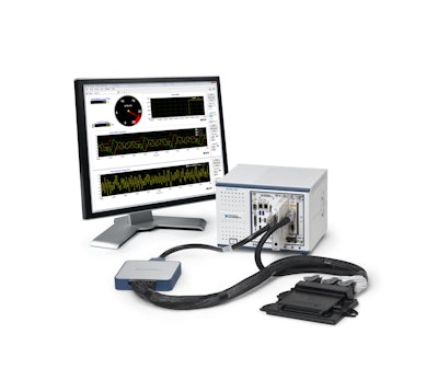 FPGA technology within the NI electric motor simulation toolkit enables fast, deterministic simulations of power electronics and electric motors which require faster testing speed to accurately simulate the electronic system's behavior.