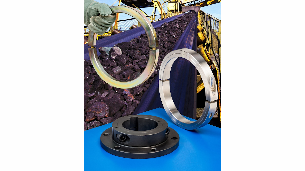 Large Bore Shaft Collars and Flange Mounts for HeavyDuty Conveyors and