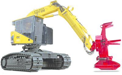 Komatsu XT460L 3 Track Feller Buncher 54bed30ad56cd