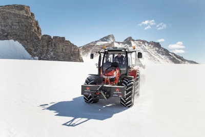 Severely cold temperatures led Massey Ferguson to use thermal protection on the cab floor to ensure performance of the electronics, as well as on the liquid-free battery.