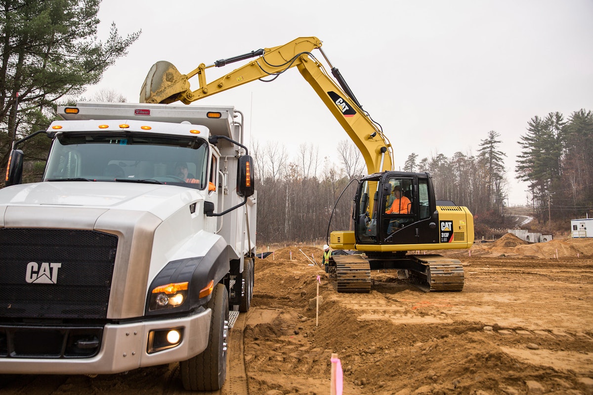 Caterpillar's new 313F L GC hydraulic excavator features onepump