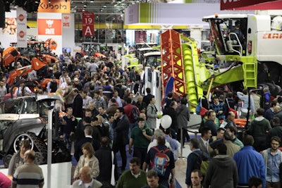 Crowds filled the aisles of the Bologna Fiere exhibition center during EIMA 2014.