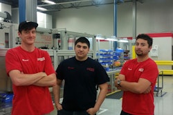 HAWE apprentices from left to right: Michael Whittaker, Santiago Villablanca, Daniel Gonzalez.