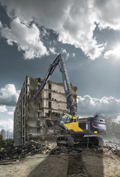 Volvo CE Tier 4 Final EC380EHR high reach demolition excavator