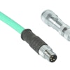 TURCK's M8 Industrial Ethernet is compactly designed for use in applications with limited space, and is capable of transferring up to 100 Mbps of data.