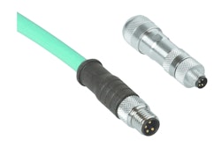 TURCK's M8 Industrial Ethernet is compactly designed for use in applications with limited space, and is capable of transferring up to 100 Mbps of data.
