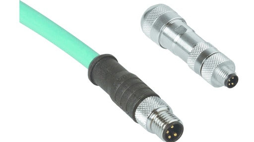 TURCK's M8 Industrial Ethernet is compactly designed for use in applications with limited space, and is capable of transferring up to 100 Mbps of data.