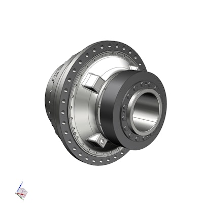 Shrink disc in two parts