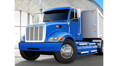 Peterbilt introduced two CNG truck models at the Mid-America Trucking Show 2015.