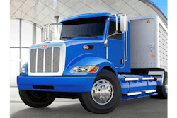 Peterbilt introduced two CNG truck models at the Mid-America Trucking Show 2015.