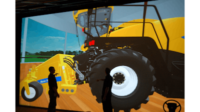 Virtalis' virtual reality technology enables companies like New Holland to better visualize their equipment designs.