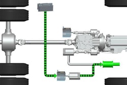 Pump powers vehicle equipment with engine off.