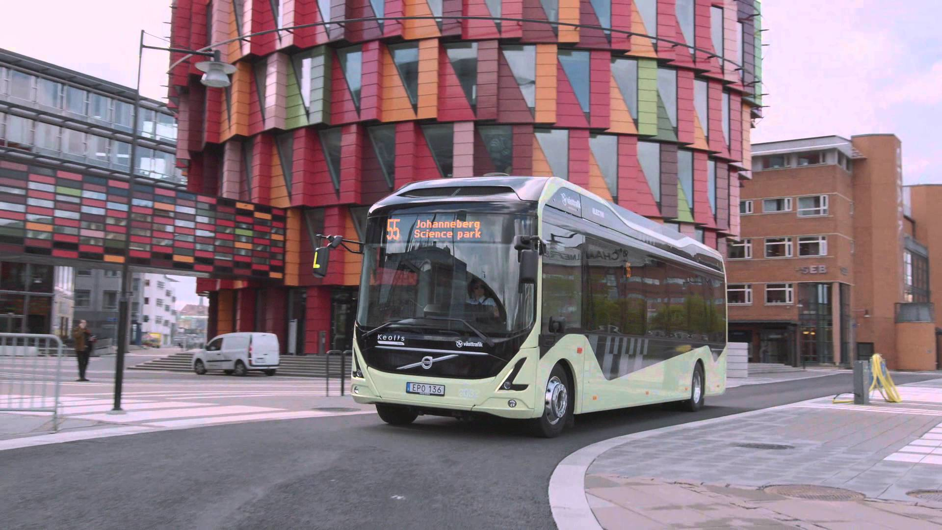 Volvo Electric Bus Gothenburg Route 55 ENG