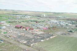 The aftermath of the 2013 tornado that hit Wayne, NE.