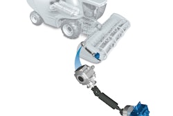 E-torque driveshaft on grain header cutter bar