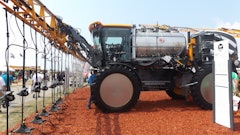 Hagie's Airscout edition sprayer features dual pumps and manifolds which enable two different application processes to occur at the same time.