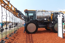 Hagie's Airscout edition sprayer features dual pumps and manifolds which enable two different application processes to occur at the same time.