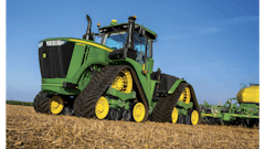 John Deere's 9RX four-track tractor.