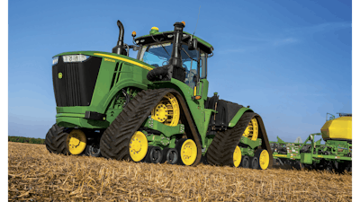 John Deere's 9RX four-track tractor.