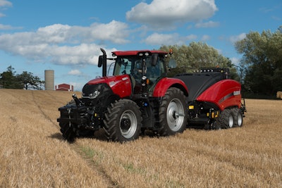 Optum 300 Tractor LB434 Baler 1954 08 15 55e5904f1f743