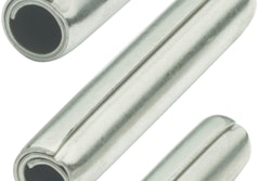 SPIROL Coiled Spring Pins are available in three duties: light-, standard- and heavy-duty (pictured in order from top to bottom).