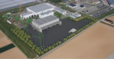 Artist rendering of the new facility expansion.