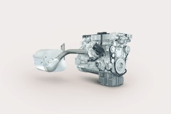 The MTU 6R 1300 engine with EGR aftertreatment is one of many engines the company is co-developing with Daimler for commercial vehicle applications.